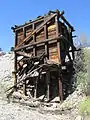 An ore chute at the Bonanza Mine.