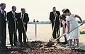 James E. Faust and Alexander B. Morrison at the Orlando Temple groundbreaking