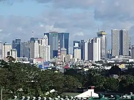 Ortigas Center skyline from Santa Ana, Manila