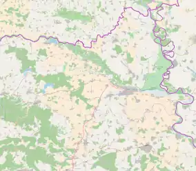 Donja Motičina is located in Osijek-Baranja County