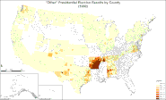 "Other" presidential election results by county