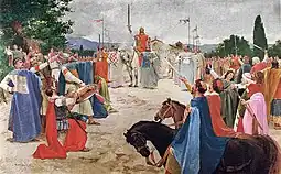 Image 67Coronation of King Tomislav by Oton Iveković (from Croatia)