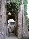 View of an ancient arch in the old town