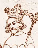 Depiction in the Zbraslav Chronicle by Peter of Zittau, 14th century