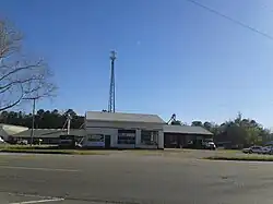 Buildings along General Mahone Blvd. in Ivor