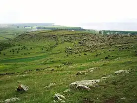 Overlooking Teyseba and Lake Sevan. Tsovinar is located in the distance to the left.