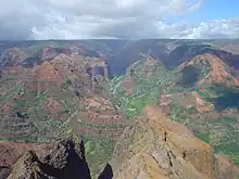 Image 28Waimea Canyon, Hawaii, is known for its montane vegetation. (from Montane ecosystems)