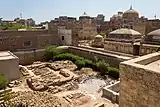 View of the tomb complex from adjacent buildings