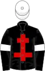 Black, red cross of lorraine, black sleeves, white armlets, white cap