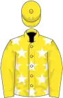 Yellow, white stars on body