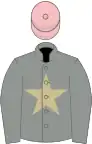 GREY, BEIGE star, PINK cap