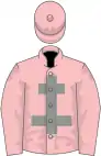 Pink, grey cross of lorraine