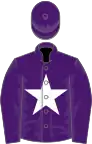 Purple, white star, purple cap