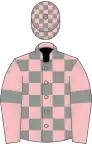 Pink and grey check, pink sleeves, grey armlets