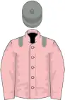 Pink, grey epaulettes, grey cap