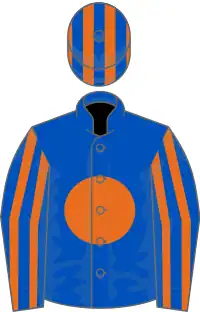 ROYALBLUE, Orange disc, RoyalBlue sleeves and Orange striped, RoyalBlue cap and Orange striped