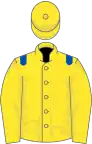 Yellow, royal blue epaulets