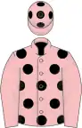 Pink, Black spots, Pink sleeves