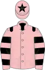 Pink, black epaulets, hooped sleeves and star on cap