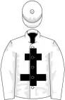 White, black cross of lorraine