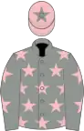 Grey, Pink stars, Pink cap, Grey star