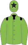 Light green, black epaulets, green cap, black star