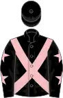 Black, Pink cross belts, Black sleeves, Pink stars