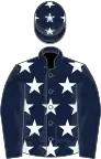 Dark Blue, White stars, Dark Blue sleeves, White Stars on cap