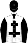 White, black cross of lorraine, sleeves and cap