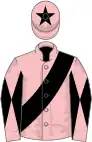 Pink, black sash, diabolo on sleeves, black star on cap