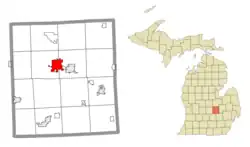 Location within Shiawassee County