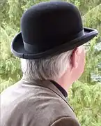 Bowler hat worn by an increasing number of British professionals