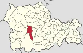 Location in Neamț County