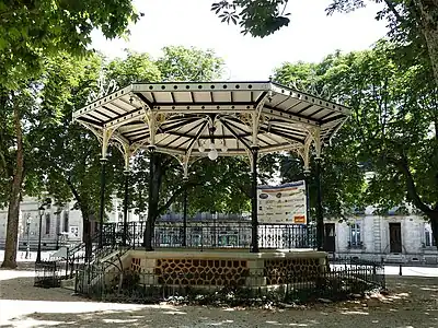 The bandstand, after its renovation in 2018.