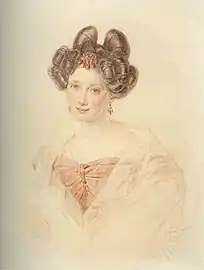 Portrait of Bakunina Ekaterina Pavlovna (1828)