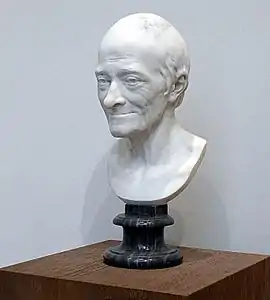 Bust of Voltaire by Jean-Antoine Houdon, Angers Museum,  (1778)