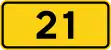 Danish national road number sign