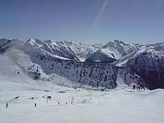 An overview of the ski resort