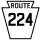 Pennsylvania Route 224 marker