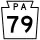 Pennsylvania Route 79 marker