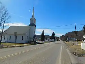 PA 549 southbound through Roseville.