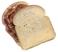 Peanut butter and jelly sandwich