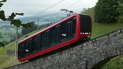 Pilatus Bahn Bhe 2v2 railcars by Stadler Rail, introduced in 2023