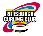 Current logo & pin design of the Pittsburgh Curling Club