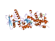 1yru: Crystal Structure analysis of the adenylyl cyclaes catalytic domain of adenylyl cyclase toxin of Bordetella pertussis in presence of c-terminal calmodulin and 1mM calcium chloride