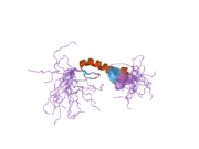 2d9k: Solution structure of the zf-TRAF domain of FLN29 gene product