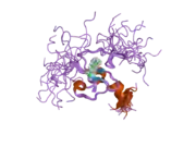 2fuu: NMR solution structure of the PHD domain from the human BPTF in complex with H3(1-15)K4me3 peptide