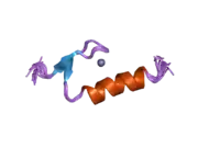 2i5o: Solution Structure of the Ubiquitin-Binding Zinc Finger (UBZ) Domain of the Human DNA Y-Polymerase Eta