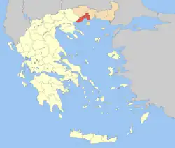 Kavala within Greece