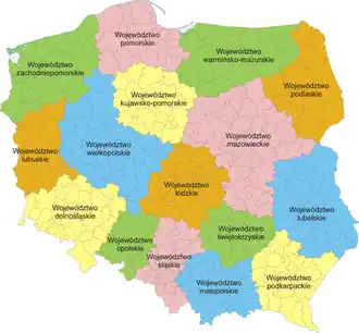 Map of Poland